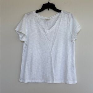 Soma White V-Neck Short Sleeve Tee